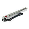 Power strip 9" 8x 2P+Z