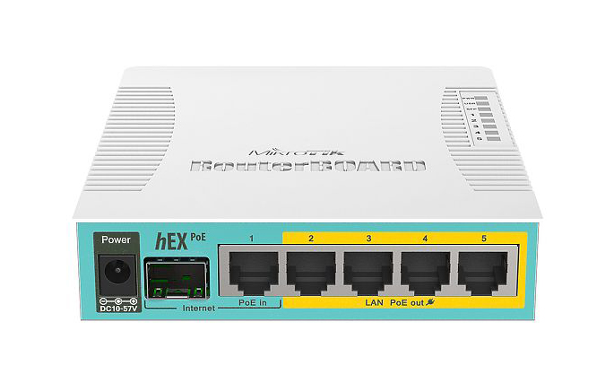 MikroTik RouterBOARD RB960PGS hEX PoE, 5x GE, SFP, USB