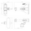 RF Elements HG3-CC-A60 60° Asymmetrical Beam Antenna 5GHz 17dBi