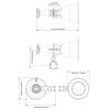 RF Elements SH20WB 5 + 6 GHz Wideband 20° Symmetrical Horn Antenna, TwistPort, 21 dBi