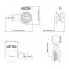 RF Elements SH90WB 5 + 6 GHz Wideband 90° Symmetrical Horn Antenna, TwistPort, 10 dBi
