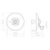 RF Elements STD-24-UM StarterDish UM antenna 24 dBi for Mimosa C5x, Ubiquiti PrismStation 5AC, IsoStation 5AC, IsoStation M5