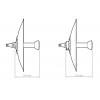 RF Elements STD-27-UM StarterDish UM antenna 27 dBi for Mimosa C5x, Ubiquiti PrismStation 5AC, IsoStation 5AC, IsoStation M5