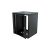 Stalflex S-RC19-12U-450GB Rack 19" cabinet 12U 450mm Glass Black (wall mounting)