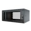 Stalflex S-RC19-4U-350GB Rack 19" cabinet 4U 350mm Glass Black (wall mounting)