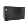 Stalflex S-RC19-6U-350MB Rack 19" cabinet 6U 350mm Metal Black (wall mounting)