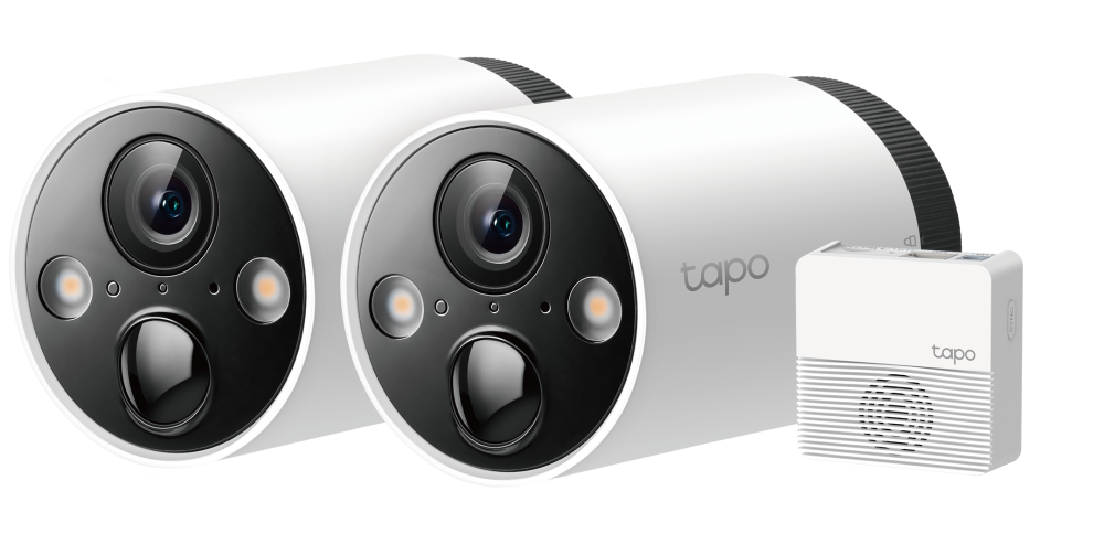 TP-Link Tapo C420S2 Smart WiFi Camera System (2 cameras) built-in