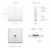 Ubiquiti U6 Enterprise In-Wall UniFi Access Point Wi-Fi 6E AX10000 1x 2.5GE 4x GE