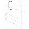 Staffa per antenna 38/250 (2 fori)