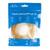 UltraLAN patch cord U/UTP cat 5e 0,25m yellow copper